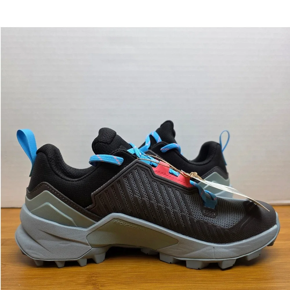 Adidas Terrex Swift R3 Hiking Shoes Grey Black Blue Pink GW2725 Womens 7